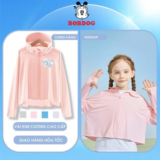 Áo chống nắng cho bé BOBDOG, áo choàng chống nắng chất liệu kim cương thông hơi thoáng mát in hình cho bé