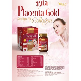 Viên uống sâm tố nữ placenta gold collagen