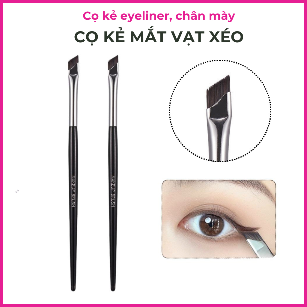 Cọ Kẻ Eyeliner Kẻ Chân Mày Vạt Xéo Đầu Mảnh Sắc Nét