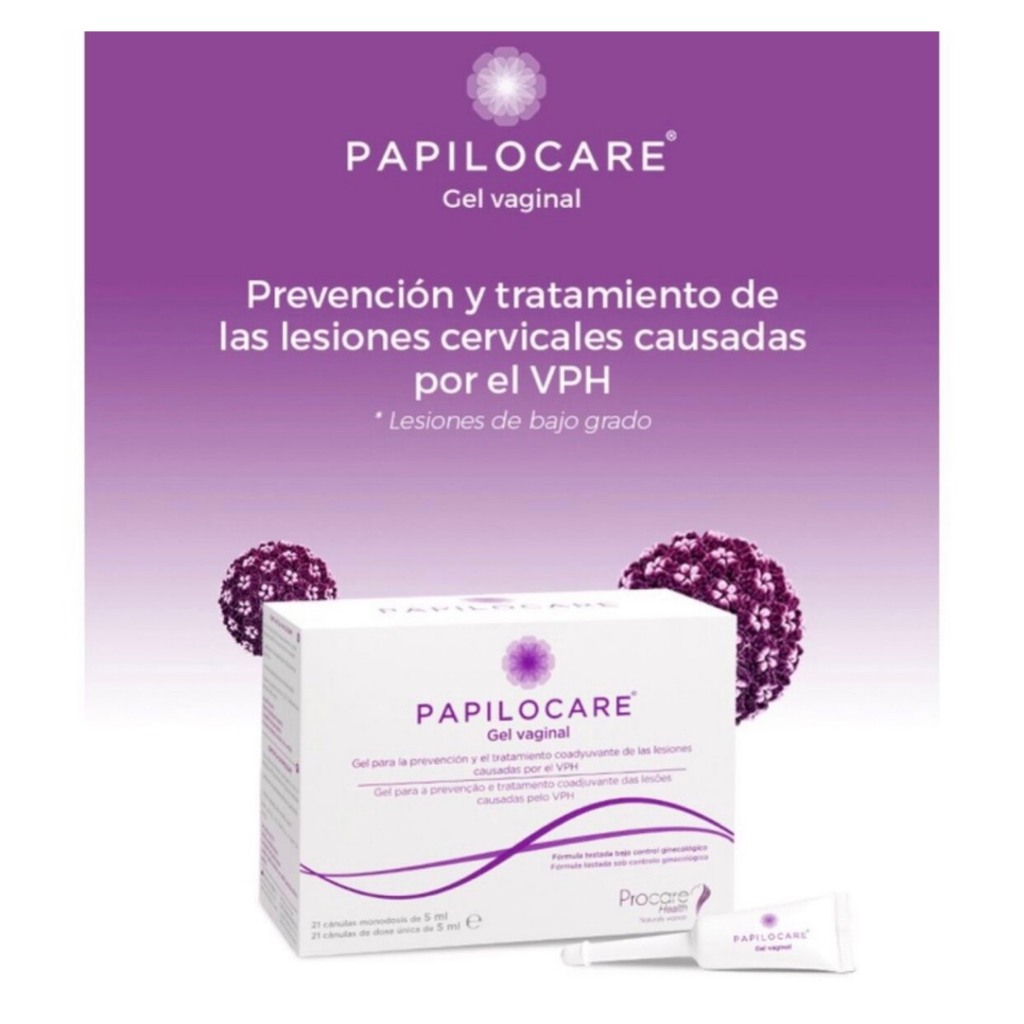PAPILOCARE HỘP 21 TUBE GEL PHỤ KHOA HỖ TRỢ ĐÀO THẢI VIRUS HPV, PHỤC HỒI SANG THƯƠNG CỔ TỬ CUNG, CHĂM