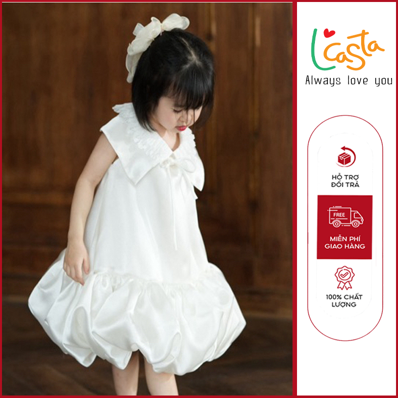 Đầm công chúa cổ ren tiểu thư V0102