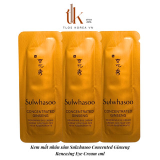 Combo 12/48 Gói Kem Mắt Từ Nhâm Sâm Cô Đặc 1ml Sulwhasoo Eye Cream - Chống  hóa, chống nếp nhăn