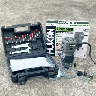 Máy Soi Máy Phay Gỗ Hukan - G2 - MPG635, Công Suất 700W Tặng Kèm 12 Mũi Phay Gỗ Chuyên Dụng