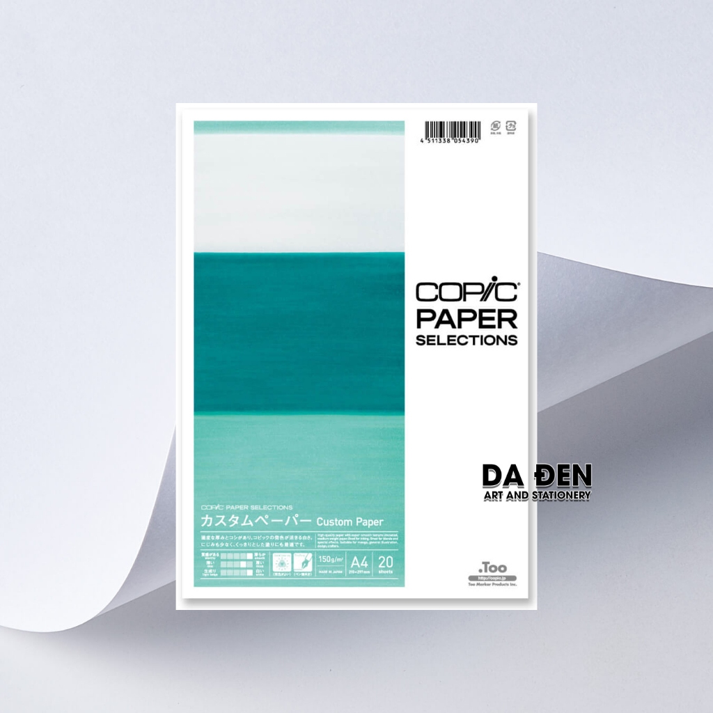 [DA ĐEN] Giấy Vẽ Marker Copic 150gsm A4 20 Tờ (Custom Paper)