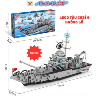 Mô hình lắp ráp tàu chiến hạm warship tc112 1560 pcs 6in1tàu chiến khổng lồ.tiệm nhà sóc