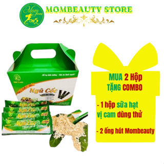 Ngũ cốc tiện lợi cao cấp Mombeauty không cần pha thêm đường sữa - hộp 20 gói (500gr)