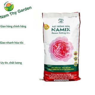 Đất trồng hoa Namix bao 20dm3 đã được phối trộn chuyên trồng hoa và cây khó trồng khác