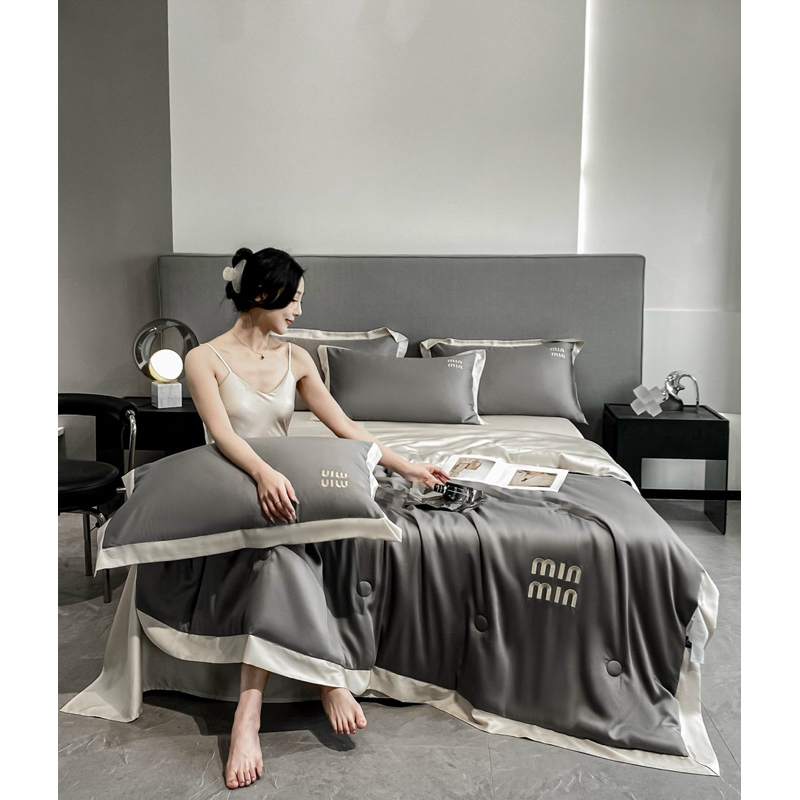 Sét chăn ga lụa MIn Min cao câp
