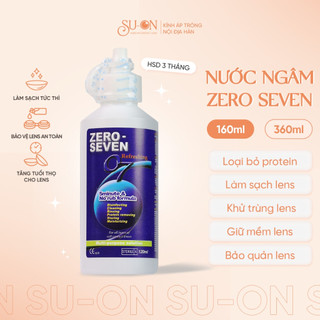 Nước ngâm chuyên dụng khi đeo lens ZERO SEVEN chính hãng giúp cấp ẩm và làm sạch lens