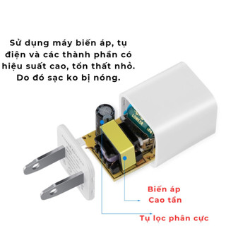 [QUÀ TẶNG] CỦ SẠC NGUỒN 5V-1A