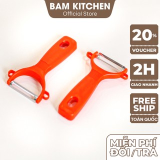 Dao bào đa năng inox Bam KITCHEN cán nhựa đỏ siêu bén cao cấp BD03F - Gia dụng bếp