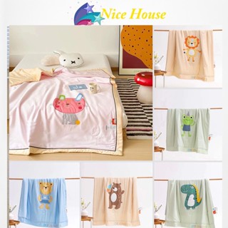 Chăn Lụa Tencel Cho Bé Mền Mại Kích Thước 120cm x150cm, Chăn Lụa Mền Mát cho bé mang đi học_ Nice House