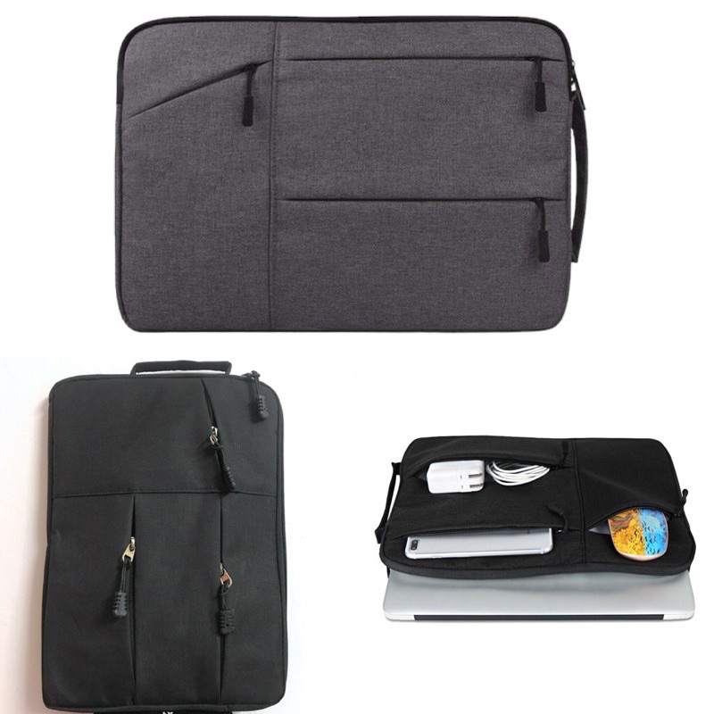 Túi Chống Sốc Laptop có quai xách, Macbook Chống Va Đập cực tốt  2 Ngăn kích thước từ 13 Inch, 14inch 15.6 Inch. Rẻ Chất