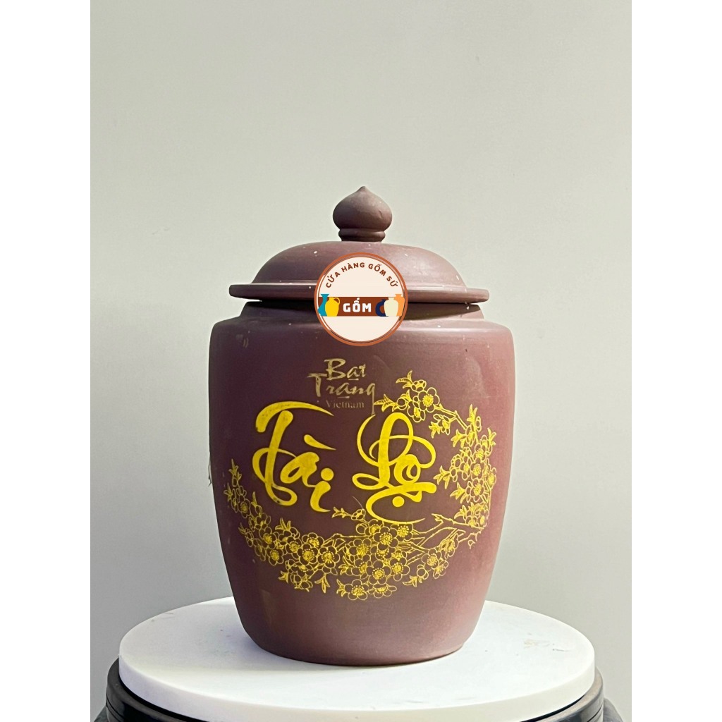 Hũ Đựng Gạo, Muối Tài Lộc Sành