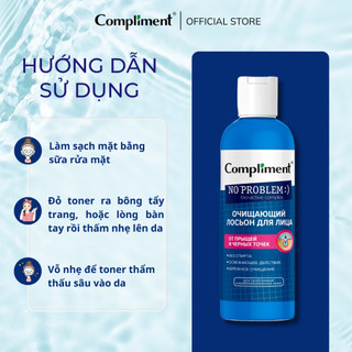 Toner Compliment No Problem Cấp Ẩm, Kiềm Dầu, Mờ Thâm 200ml