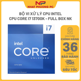 Bộ vi xử lý cpu intel core i7 13700k - i7 12700k full box - bảo hành 36 tháng