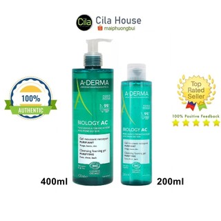 Sữa rửa mặt Aderma Phys-AC Gel dành cho da dầu, mụn, nhạy cảm - Cila House