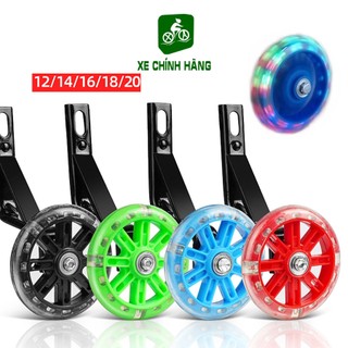 Bánh phụ xe đạp trẻ em có đèn led sáng tự động