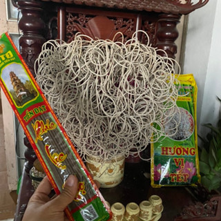 Hương Bài Đậu Tàn Trắng - 330 Nén Hương Nhang Cao Cấp Thơm Ngát Tự Nhiên - Nhang Sạch Chính Hãng An Toàn