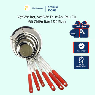 Vợt vớt bọt, vớt thức ăn, rau củ, đồ chiên rán - Có đủ size, chịu nhiệt tốt | MTA - Mart