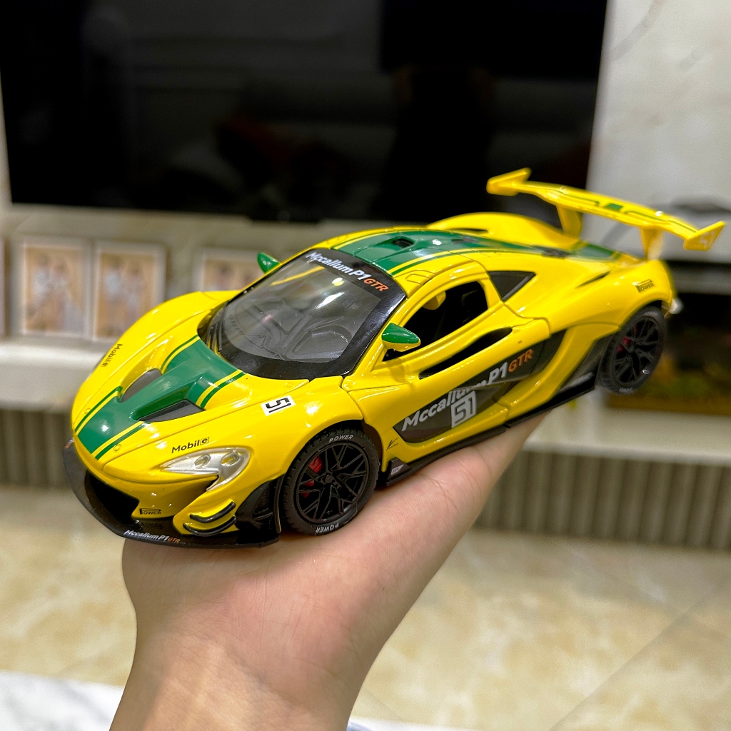 Mô hình xe hợp kim siêu xe MacLaren P1 GTR tỉ lệ 1:22 hãng Jiaye