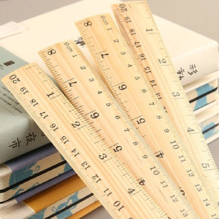 Thước kẻ gỗ, thước kẻ học sinh 15cm 20cm 30cm 🍀Clovershop68🍀