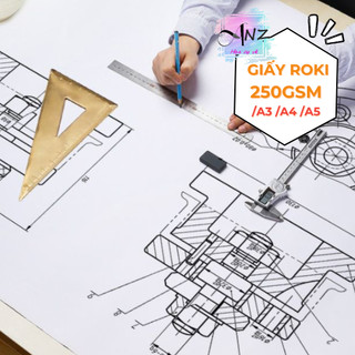 [Họa cụ ANZ] Bán sỉ giấy roki 250gsm A3 (XẤP 100 TỜ)
