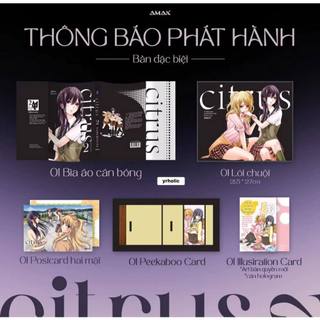 Bản đặc biệt manga - citrus - saburouta -tập 1 - tập 2 - tập 3 - fen's store notebook - amak