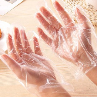🍉Túi 100 găng tay thực phẩm, găng tay dùng 1 lần( MỎNG VÀ DAI) DUASHOP.