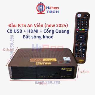 Đầu Thu Kỹ Thuật Số DVB T2 An Viên Xem Truyền Hình Miễn Phí Tới 40 Kênh, , Có Hdmi, Usb, Cổng Quang