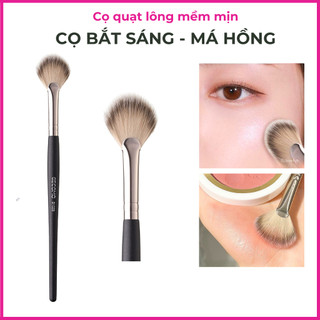 Cọ quạt đánh highlight bắt sáng má hồng lông mềm mịn gecomo g1023