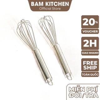 Dụng cụ đánh trứng và tán bột inox Bam KITCHEN cao cấp CDT01F