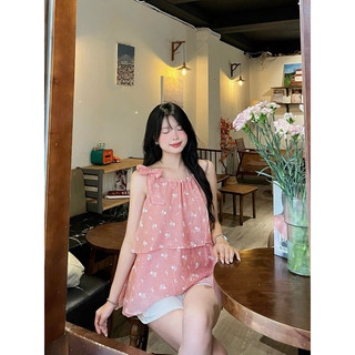 Sét Áo Yếm Hoa Kèm Quần Short