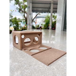 Box loa thô MDF khoét sẵn bass 3 inch treble 1 inch cộng hưởng 82mm LT Speaker