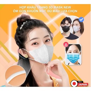 Túi 10 Chiếc Khẩu Trang 5D 3 lớp