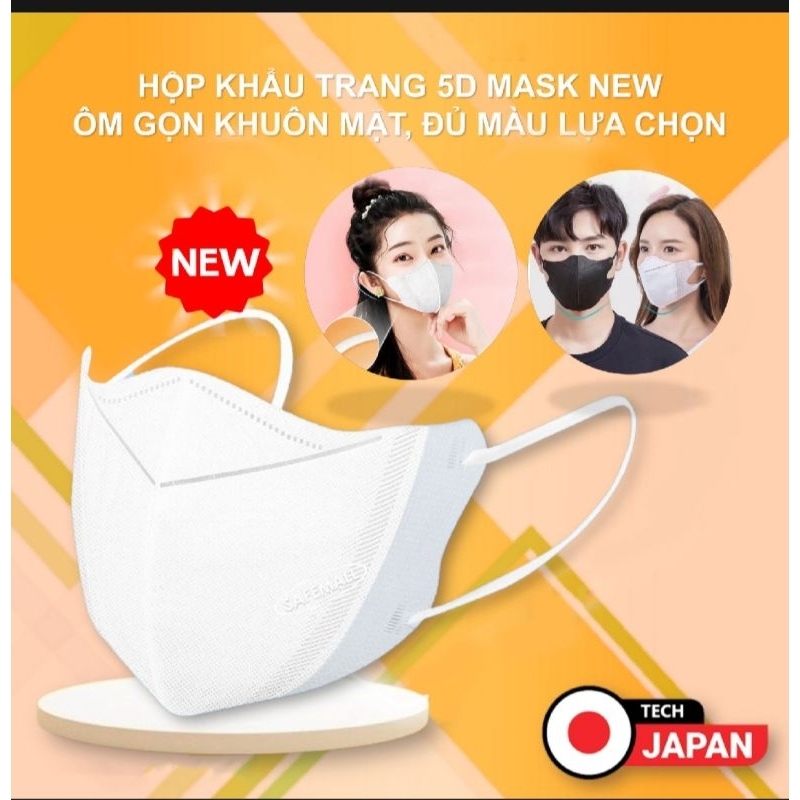 Túi 10 Chiếc Khẩu Trang 5D 3 lớp