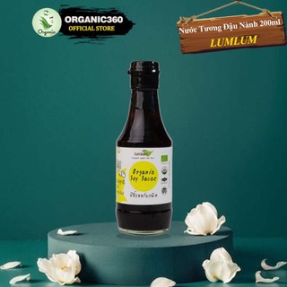 Nước tương đậu nành hữu cơ lumlum organic soy sauce 200ml
