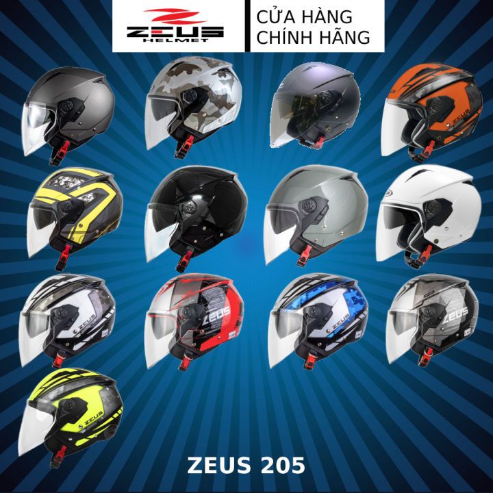 Mũ bảo hiểm ZEUS 205 - Mũ bảo hiểm an toàn lái xe