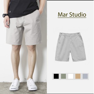 Quần Short đùi nam Kaki ngắn trên gối - Mar Studio - Quần sooc nam ngắn lưng thun nhiều màu phối đồ Menswear QD03