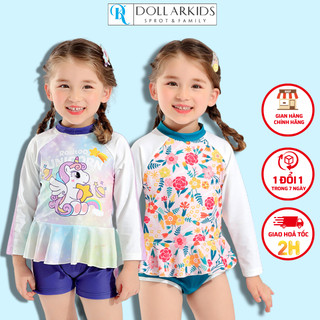 Đồ Bơi Bikini Dollarkids Cho Bé Gái Từ 10kg Đến 36kg Vải Co Giãn Thoáng Mát