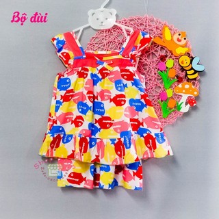 [13-14kg] Đồ bộ tole lanh đùi bé gái từ 13-14kg (shop anan)