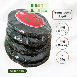 Rong đỏ. Rong biển khô nấu canh Bijiang Gói 50G= 20G rong + bột nêm. Rong mứt cháy tỏi, gỏi rong biển