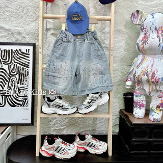 Quần Sooc Jeans cá tính phong cách Hàn Quốc cho bé 22-55kg