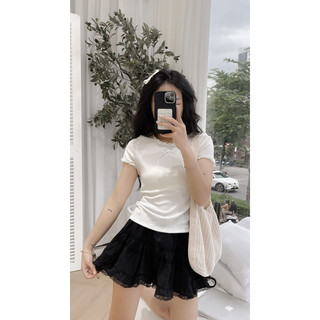 Áo len viền ren (ảnh thật/ có sẵn)