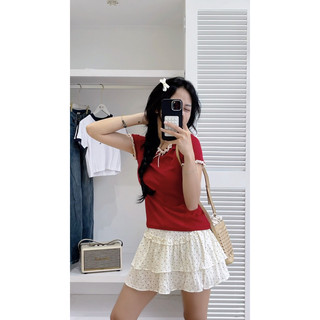 Áo len viền ren (ảnh thật/ có sẵn)
