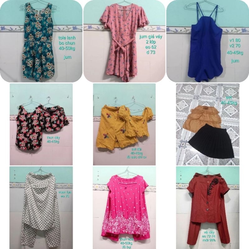 [Pass] Thanh lý Đồ Bộ Nữ size 40-45kg