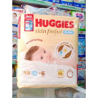Tã dán huggies skin perfect size nb70/s54/s80+6 miếng