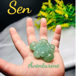 Phụ Kiện mặt Sen Aventurine cao cấp