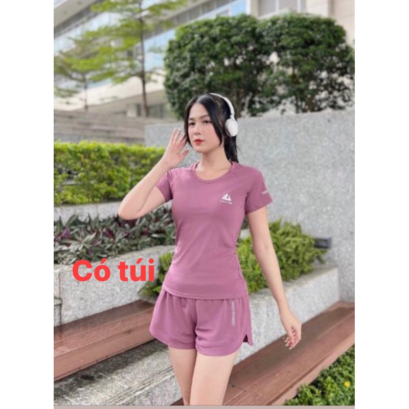 (Có túi ở lớp quần trong) Bộ tập gym yoga aerobic nữ , set thể thao nữ đồ tắm chất co giãn thoải mái tập luyện