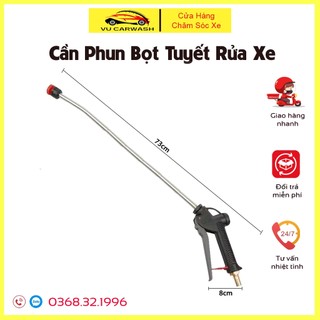 Cần phun bọt tuyết siêu mềm mịn gắn bình bọt tuyết